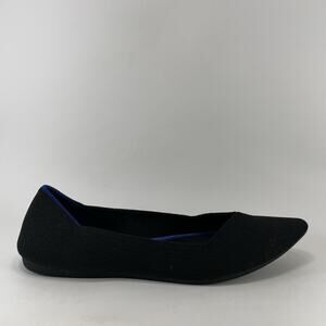 Rothy's The Point Black Slip On Workwear Dress Shoes Ballet Flats Womens Size 8